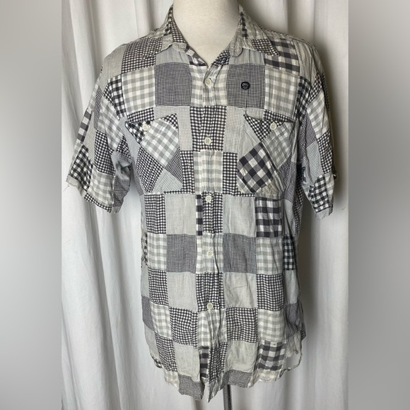 Vintage A Bathing Ape Bape Baby Milo Store XL Black PatchKnit Flannel Rare Japan